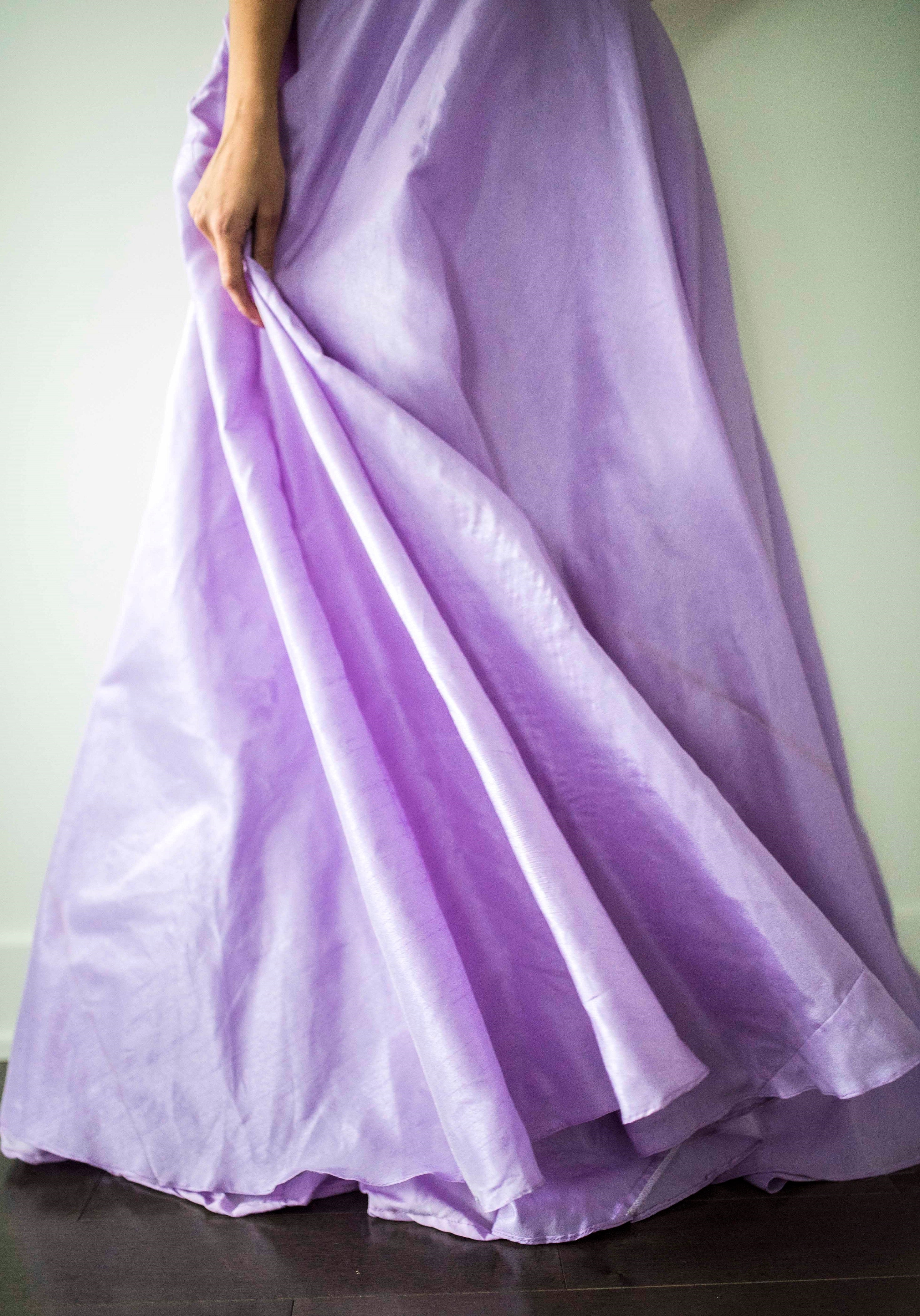 bZAI Classic Lengha Skirt- Lilac